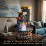 Indoor Tabletop Water Fountain with LED Crystal Ball Light thumbnail 1