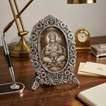 Decorative German Silver God Photo Frame with Floral Design thumbnail 1