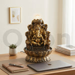Lord Ganesha Water Fountain with LED Crystal Ball - M2 thumbnail 1