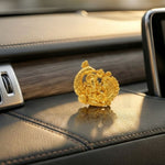 Brass Lord Ganesha Idol for Home Temple, Office Desk & Car Dashboard – 0.90 Inch thumbnail 2
