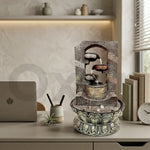 Indoor Water Fountain with LED Light – 16 Inch Decor thumbnail 5