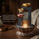 Indoor Tabletop Water Fountain with LED Crystal Ball Light thumbnail 2