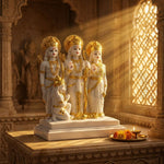 Ram Darbar Murti for Home Temple & Pooja Room – 10 Inch thumbnail 3
