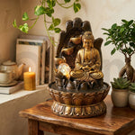 Buddha Water Fountain for Home Decor with LED Light -M1 thumbnail 4