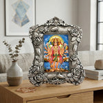 Vintage Floral Metal God Photo Frame for Tabletop Décor thumbnail 4