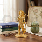 Brass Hanuman Idol for Home Temple, Pooja Room & Car Dashboard – 1.5 Inch thumbnail 4