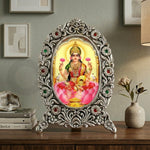 Decorative German Silver God Photo Frame with Floral Design thumbnail 4