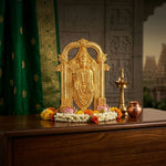 Brass Tirupati Balaji Idol for Home Temple, Pooja Room & Office Décor – 2.5 Inch thumbnail 2