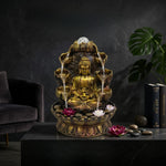 Buddha Water Fountain for Home Decor with Crystal Ball LED Light -M2 thumbnail 4