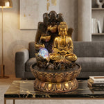 Buddha Water Fountain for Home Decor with LED Light -M1 thumbnail 5