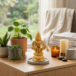Brass Lord Ayyappa Idol for Pooja Room & Home Temple thumbnail 4