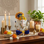 Decorative Lord Ganesha Idol – Multicolour Spiritual Showpiece thumbnail 5