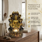 Buddha Water Fountain for Home Decor with Crystal Ball LED Light -M2 thumbnail 5