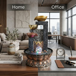 Indoor Tabletop Water Fountain with LED Crystal Ball Light thumbnail 5