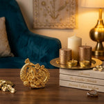 Brass Lord Ganesha Idol for Home Temple, Office Desk & Car Dashboard – 0.90 Inch thumbnail 7