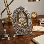 Decorative German Silver God Photo Frame with Floral Design thumbnail 2