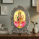 Decorative German Silver God Photo Frame with Floral Design thumbnail 4